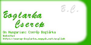 boglarka cserep business card