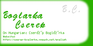 boglarka cserep business card